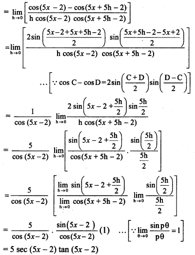 Maharashtra Board Solutions Class 11-Arts & Science Maths (Part 2): Chapter 9- Differentiation Ex 9.1