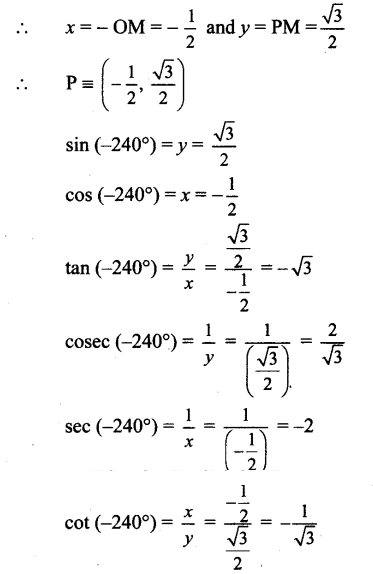 Maharashtra Board Solutions Class 11-Arts & Science Maths (Part 1): Chapter 2- Trigonometry – I Ex 2.1