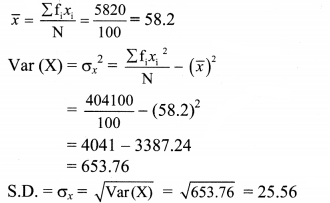 Maharashtra Board Solutions Class 11-Arts & Science Maths (Part 1): Chapter 8- Measures of Dispersion Ex 8.2