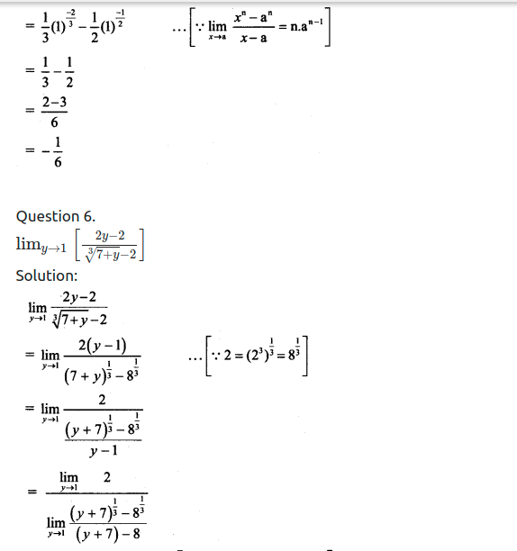Maharashtra Board Solutions Class 11-Arts & Science Maths (Part 2): Chapter 7- Limits Ex 7.1