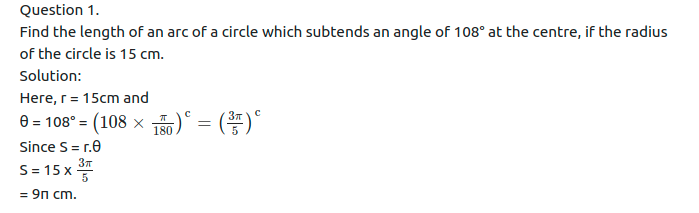 Maharashtra Board Solutions Class 11-Arts & Science Maths (Part 1): Chapter 1- Angle and its Measurement
