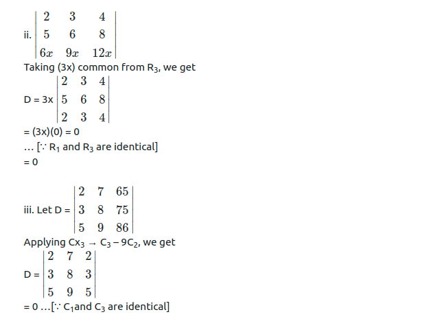 Maharashtra Board Solutions Class 11-Arts & Science Maths (Part 1): Chapter 4- Determinants and Matrices Ex 4.2