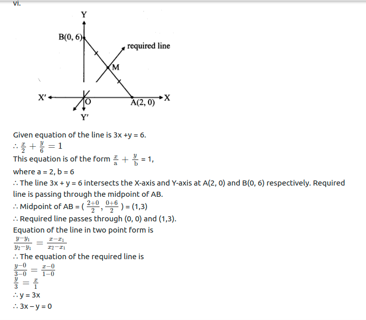 Maharashtra Board Solutions Class 11-Arts & Science Maths (Part 1): Chapter 5- Straight Line Ex . 5.2