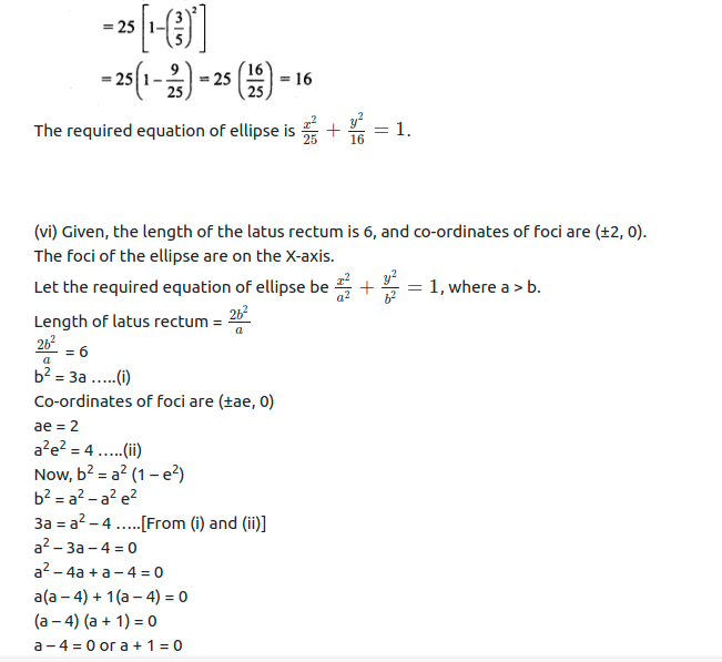 Maharashtra Board Solutions Class 11-Arts & Science Maths (Part 1): Chapter 7- Conic Sections Ex 7.2