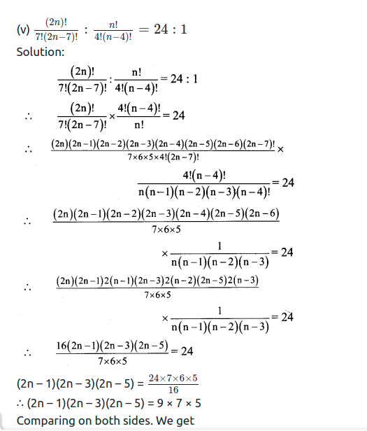 Maharashtra Board Solutions Class 11-Arts & Science Maths (Part 2): Chapter 3- Permutations and Combination Ex . 3.1