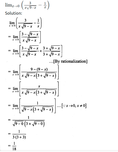 Maharashtra Board Solutions Class 11-Arts & Science Maths (Part 2): Chapter 7- Limits Ex 7.3