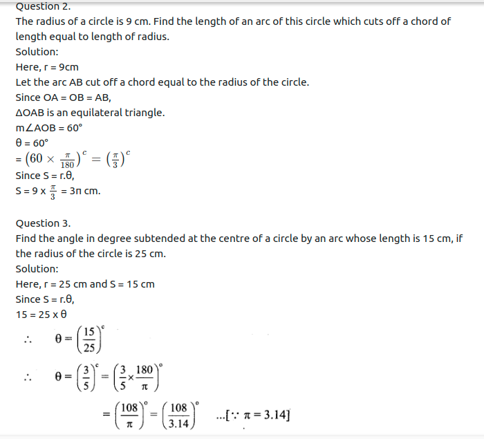 Maharashtra Board Solutions Class 11-Arts & Science Maths (Part 1): Chapter 1- Angle and its Measurement