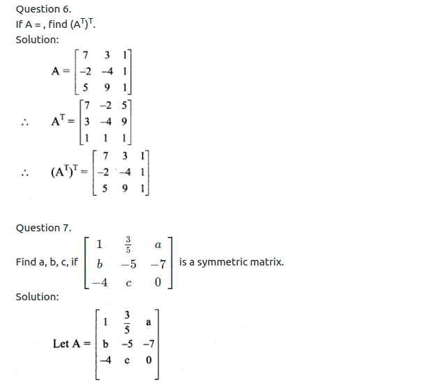 Maharashtra Board Solutions Class 11-Arts & Science Maths (Part 1): Chapter 4- Determinants and Matrices Ex 4.4