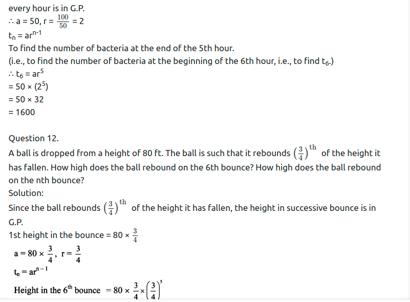 Maharashtra Board Solutions Class 11-Arts & Science Maths (Part 2): Chapter 2- Sequences and Series Ex. 2.1