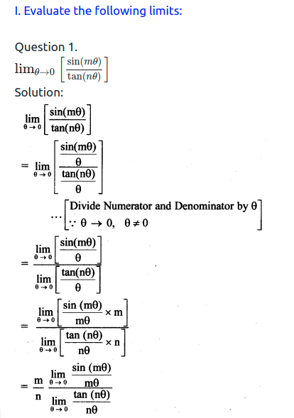 Maharashtra Board Solutions Class 11-Arts & Science Maths (Part 2): Chapter 7- Limits Ex 7.4
