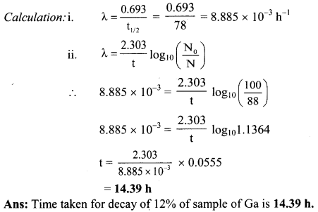 Maharashtra Board Solutions Class 11-Chemistry: Chapter 13- Nuclear Chemistry and Radioactivity 4.C