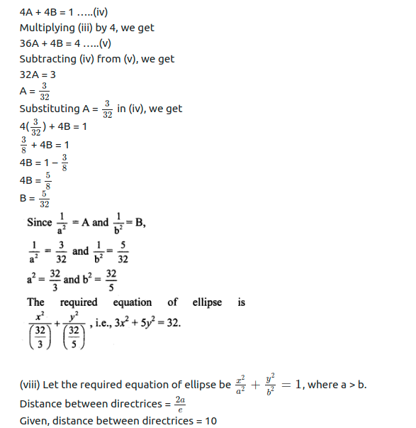 Maharashtra Board Solutions Class 11-Arts & Science Maths (Part 1): Chapter 7- Conic Sections Ex 7.2