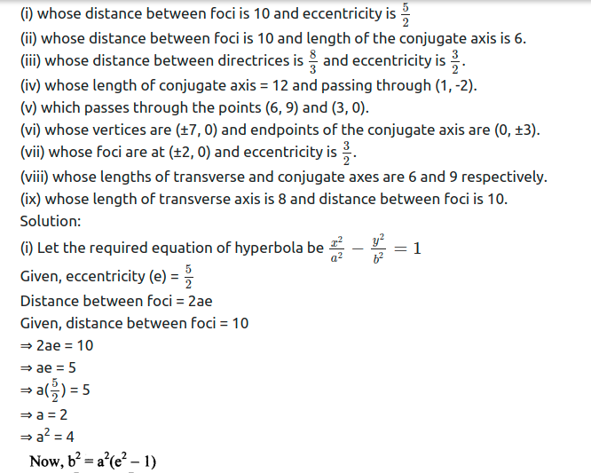 Maharashtra Board Solutions Class 11-Arts & Science Maths (Part 1): Chapter 7- Conic Sections Ex 7.3