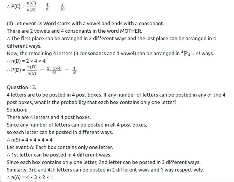 Maharashtra Board Solutions Class 11-Arts & Science Maths (Part 1): Chapter 9- Probability Ex 9.1