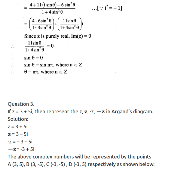 Maharashtra Board Solutions Class 11-Arts & Science Maths (Part 2): Chapter 1- Complex Numbers Ex 1.3