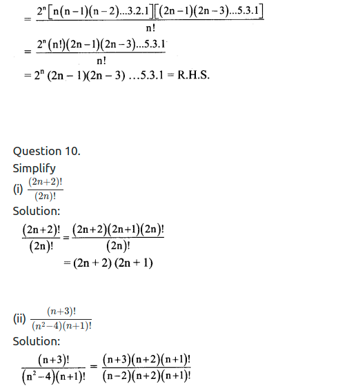Maharashtra Board Solutions Class 11-Arts & Science Maths (Part 2): Chapter 3- Permutations and Combination Ex . 3.1