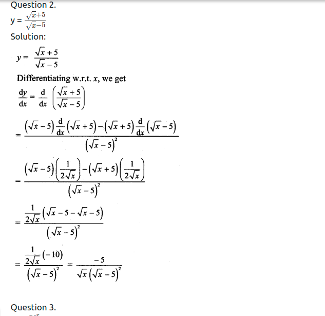 Maharashtra Board Solutions Class 11-Arts & Science Maths (Part 2): Chapter 9- Differentiation Ex 9.2