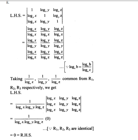 Maharashtra Board Solutions Class 11-Arts & Science Maths (Part 1): Chapter 4- Determinants and Matrices Ex 4.2