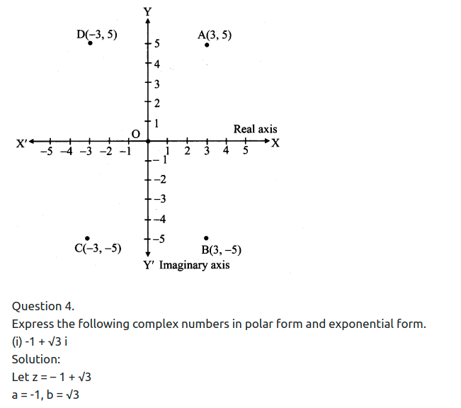 Maharashtra Board Solutions Class 11-Arts & Science Maths (Part 2): Chapter 1- Complex Numbers Ex 1.3