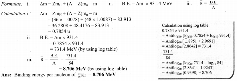 Maharashtra Board Solutions Class 11-Chemistry: Chapter 13- Nuclear Chemistry and Radioactivity 4.F