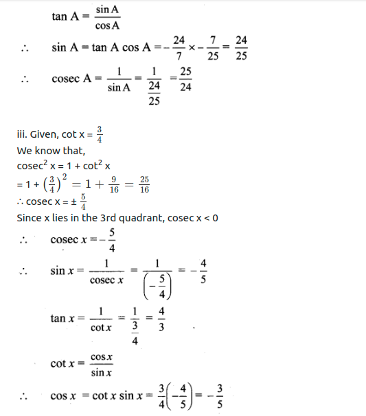 Maharashtra Board Solutions Class 11-Arts & Science Maths (Part 1): Chapter 2- Trigonometry – I Ex 2.1