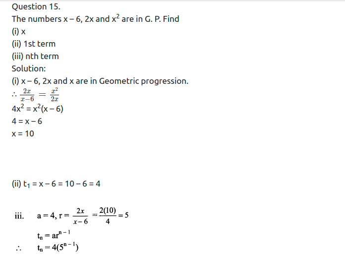 Maharashtra Board Solutions Class 11-Arts & Science Maths (Part 2): Chapter 2- Sequences and Series Ex. 2.1