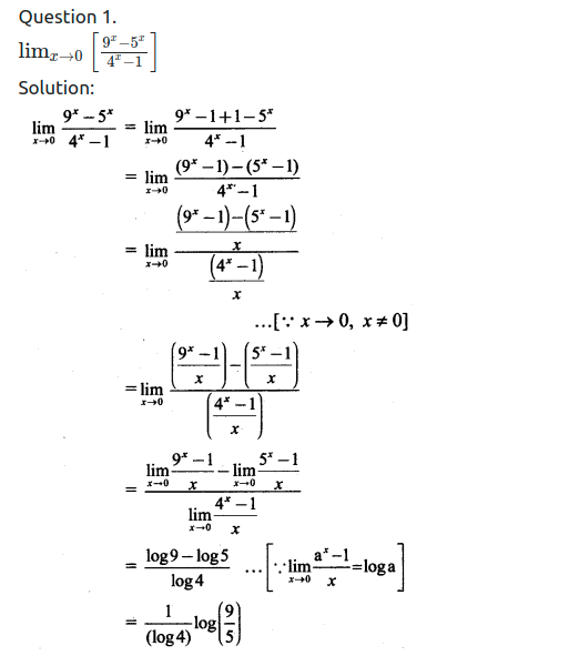 Maharashtra Board Solutions Class 11-Arts & Science Maths (Part 2): Chapter 7- Limits Ex 7.6