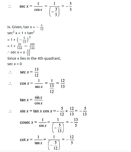 Maharashtra Board Solutions Class 11-Arts & Science Maths (Part 1): Chapter 2- Trigonometry – I Ex 2.1