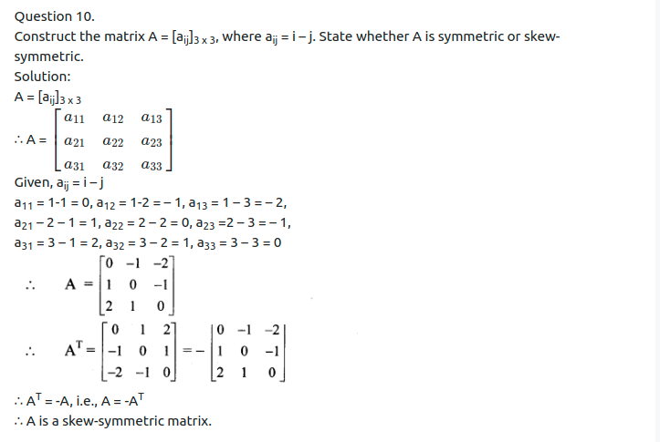 Maharashtra Board Solutions Class 11-Arts & Science Maths (Part 1): Chapter 4- Determinants and Matrices Ex 4.4