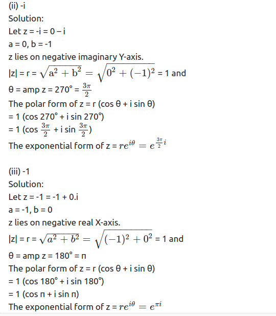 Maharashtra Board Solutions Class 11-Arts & Science Maths (Part 2): Chapter 1- Complex Numbers Ex 1.3