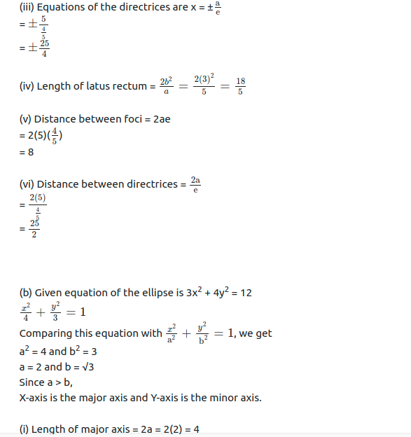 Maharashtra Board Solutions Class 11-Arts & Science Maths (Part 1): Chapter 7- Conic Sections Ex 7.2