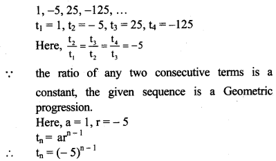Maharashtra Board Solutions Class 11-Arts & Science Maths (Part 2): Chapter 2- Sequences and Series Ex. 2.1