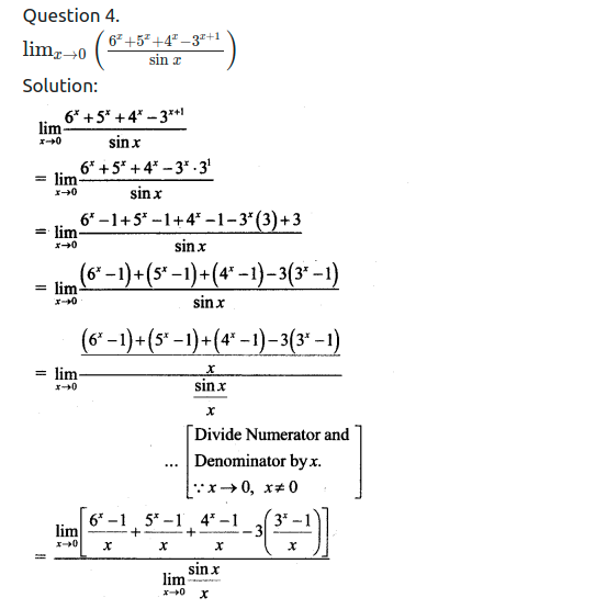 Maharashtra Board Solutions Class 11-Arts & Science Maths (Part 2): Chapter 7- Limits Ex 7.6