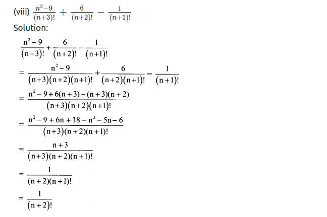 Maharashtra Board Solutions Class 11-Arts & Science Maths (Part 2): Chapter 3- Permutations and Combination Ex . 3.1