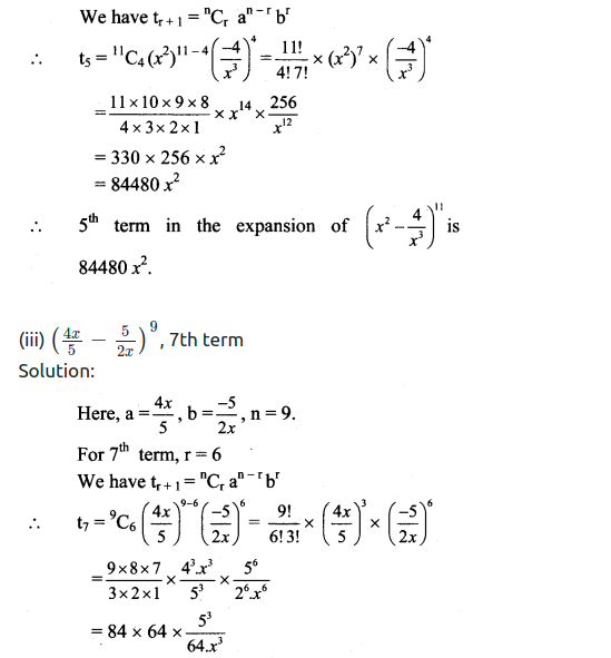 Maharashtra Board Solutions Class 11-Arts & Science Maths (Part 2): Chapter 4- Methods of Induction and Binomial Theorem Ex 4.3