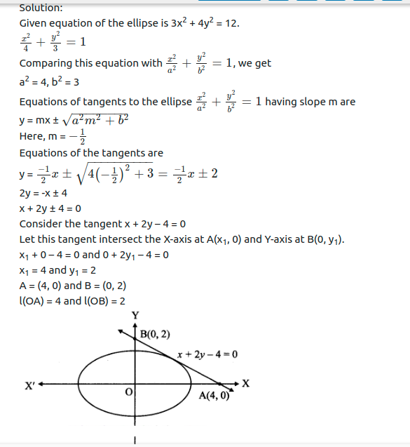 Maharashtra Board Solutions Class 11-Arts & Science Maths (Part 1): Chapter 7- Conic Sections Ex 7.2