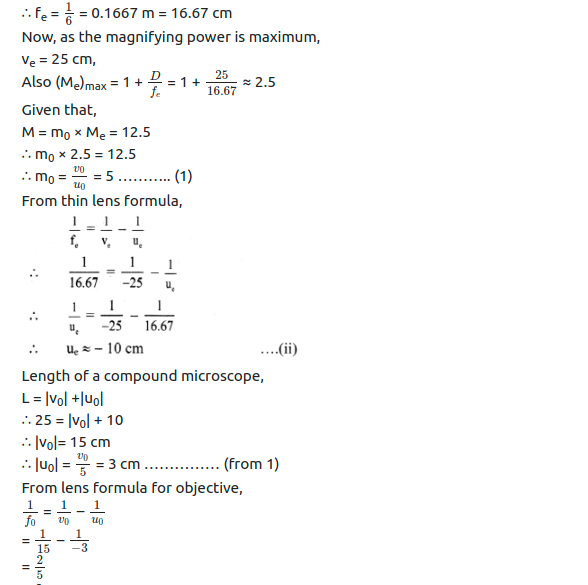 Maharashtra Board Solutions Class 11-Physics: Chapter 9- Optics