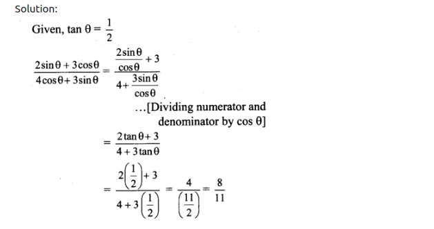 Maharashtra Board Solutions Class 11-Arts & Science Maths (Part 1): Chapter 2- Trigonometry – I Ex 2.2