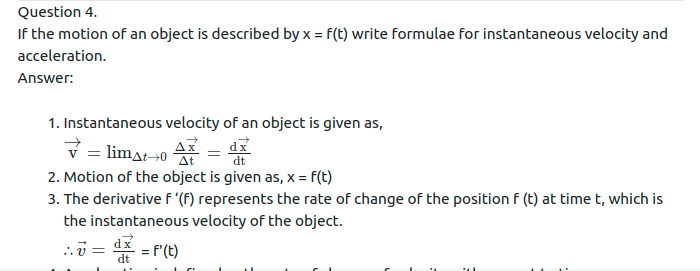 Maharashtra Board Solutions Class 11-Physics: Chapter 3- Motion in a Plane