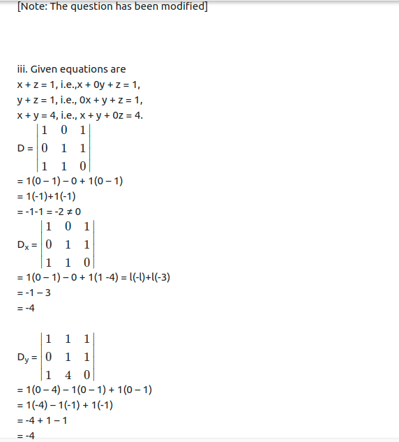 Maharashtra Board Solutions Class 11-Arts & Science Maths (Part 1): Chapter 4- Determinants and Matrices Ex 4.3