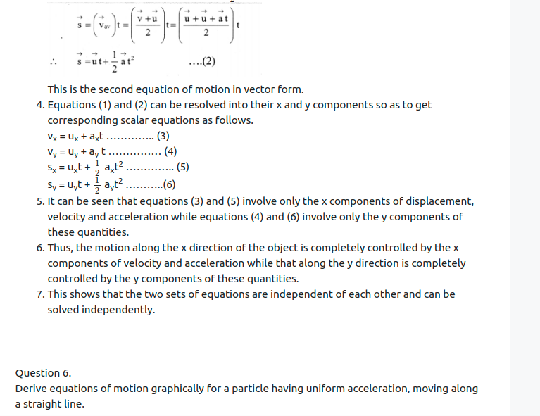Maharashtra Board Solutions Class 11-Physics: Chapter 3- Motion in a Plane