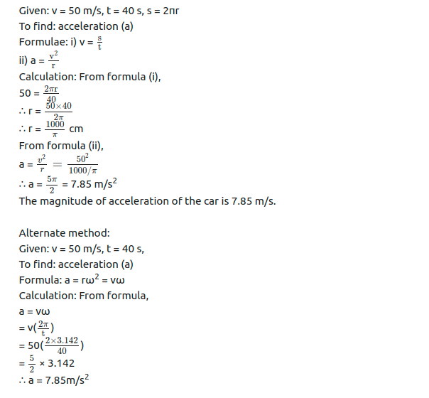 Maharashtra Board Solutions Class 11-Physics: Chapter 4- Laws of Motion