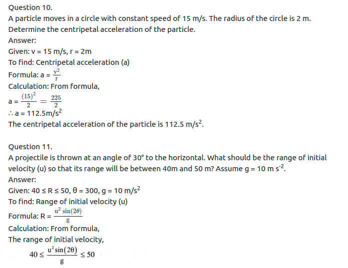 Maharashtra Board Solutions Class 11-Physics: Chapter 4- Laws of Motion
