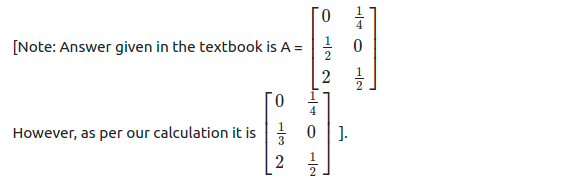 Maharashtra Board Solutions Class 11-Arts & Science Maths (Part 1): Chapter 4- Determinants and Matrices Ex 4.7