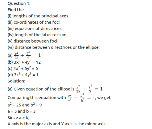 Maharashtra Board Solutions Class 11-Arts & Science Maths (Part 1): Chapter 7- Conic Sections Ex 7.2