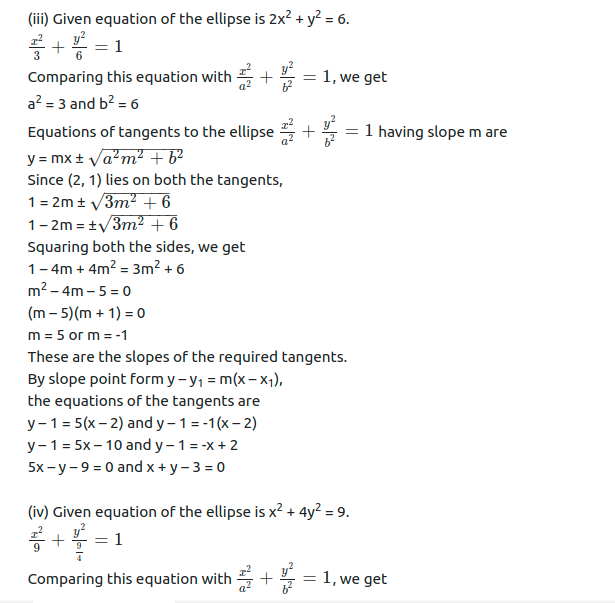 Maharashtra Board Solutions Class 11-Arts & Science Maths (Part 1): Chapter 7- Conic Sections Ex 7.2