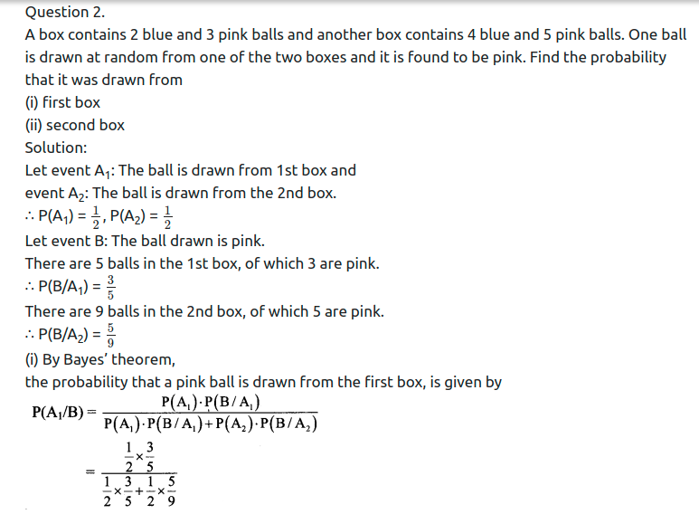 Maharashtra Board Solutions Class 11-Arts & Science Maths (Part 1): Chapter 9- Probability Ex 9.4