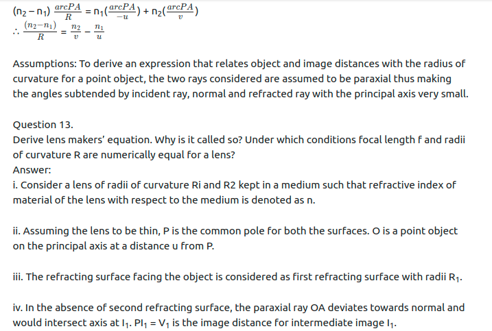 Maharashtra Board Solutions Class 11-Physics: Chapter 9- Optics
