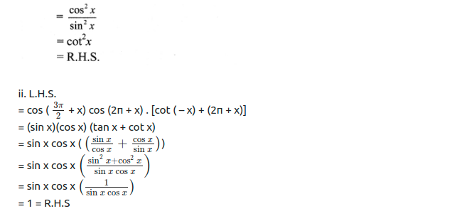 Maharashtra Board Solutions Class 11-Arts & Science Maths (Part 1): Chapter 3- Trigonometry – II Ex 3.2