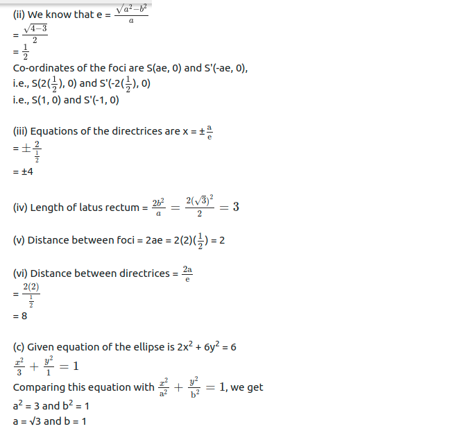 Maharashtra Board Solutions Class 11-Arts & Science Maths (Part 1): Chapter 7- Conic Sections Ex 7.2